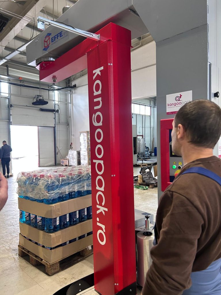 Palet înainte de optimizarea procesului de înfoliere